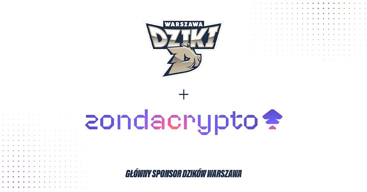 zondacrypto est le sponsor principal des joueurs de basket-ball de Dziki Warszawa. Notre logo est sur... la mascotte !