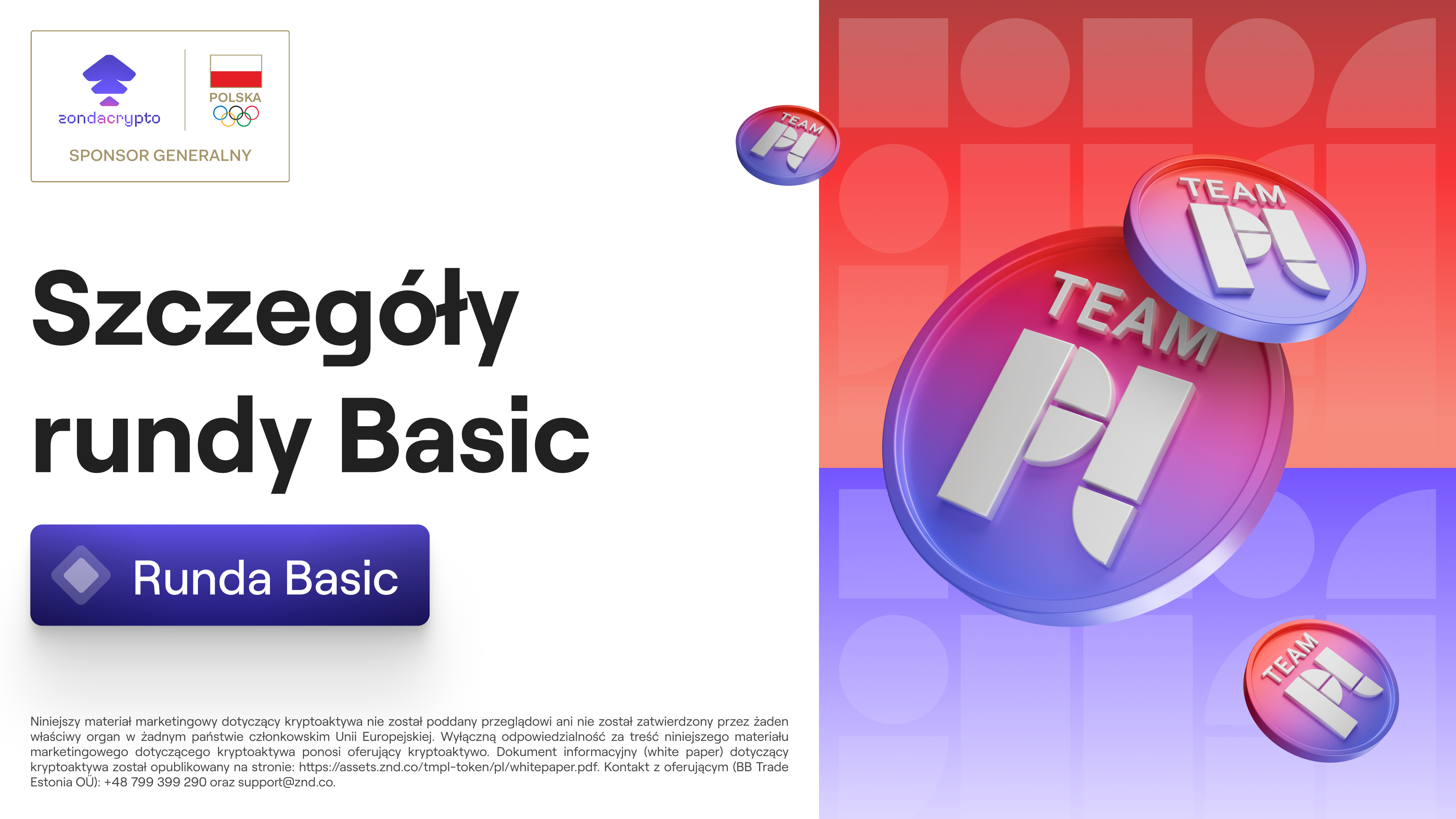 TMPL presale nabiera tempa. Przed nami otwarta runda Basic