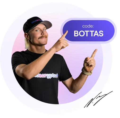 Zdjęcie Valtteri Bottasa z kodem promocyjnym „BOTTAS”