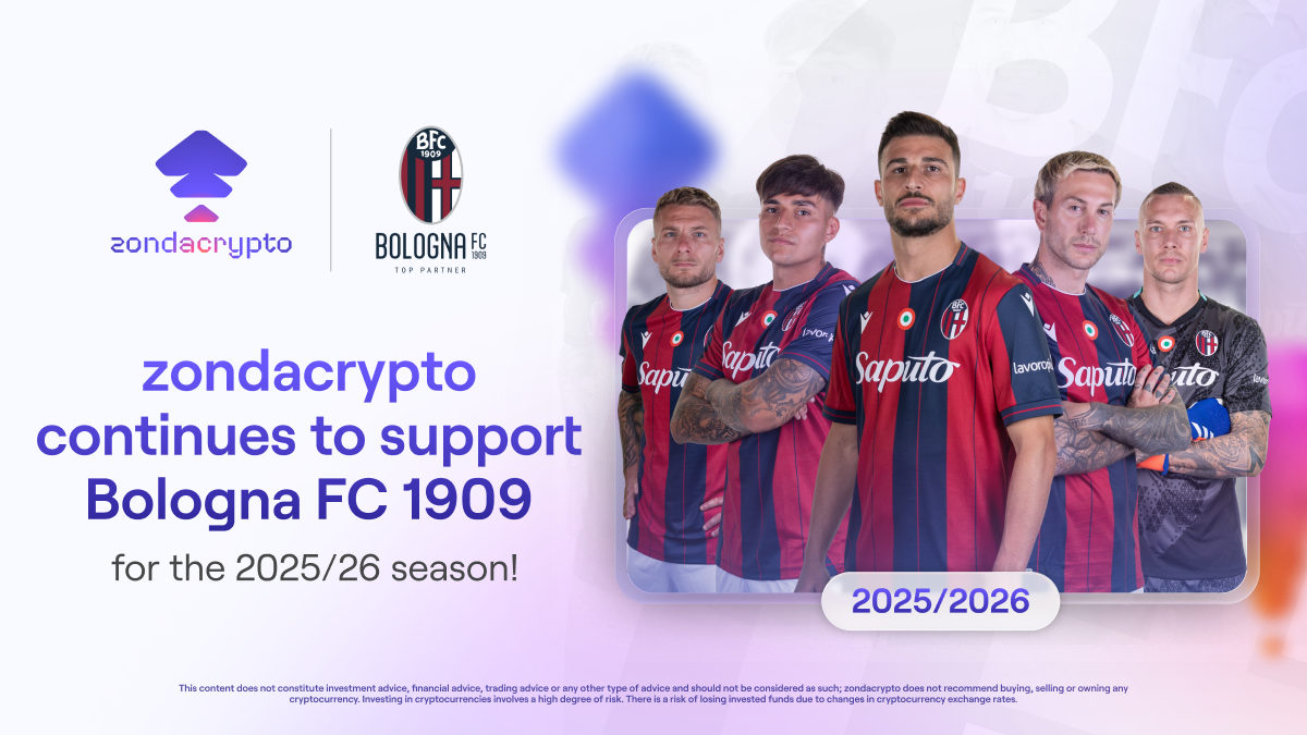 zondacrypto Renews Partnership with Bologna FC 1909 for 2025/2026 Season