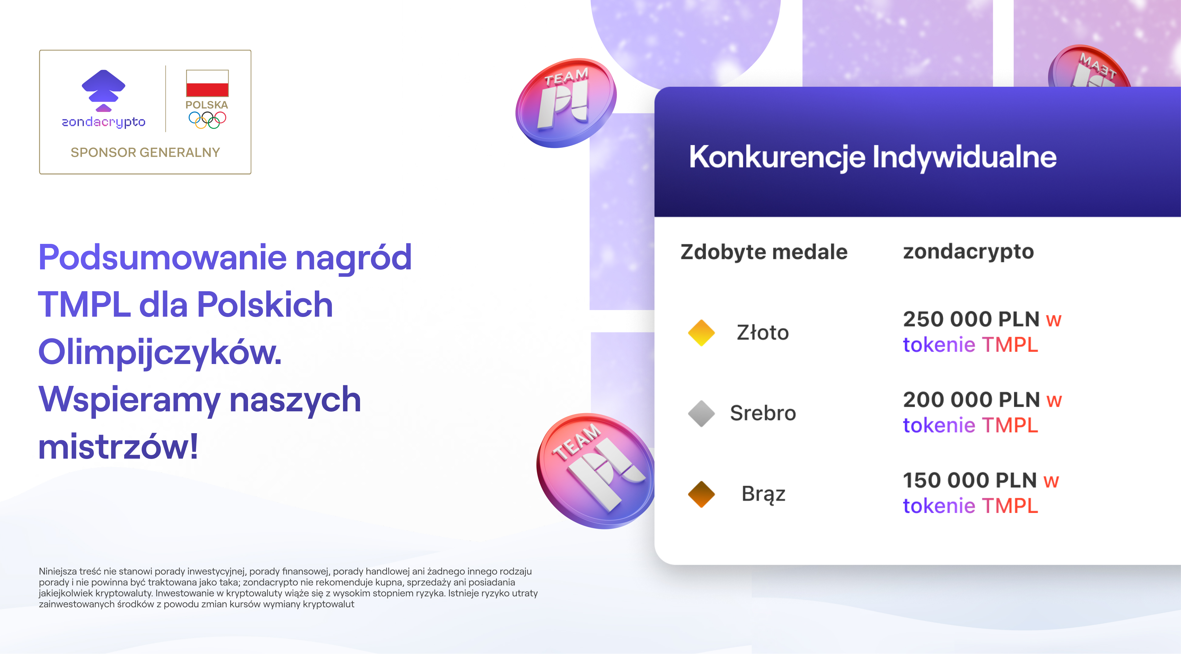 Podsumowanie Igrzysk! Zobacz, jak w zondacrypto wsparliśmy polskich sportowców