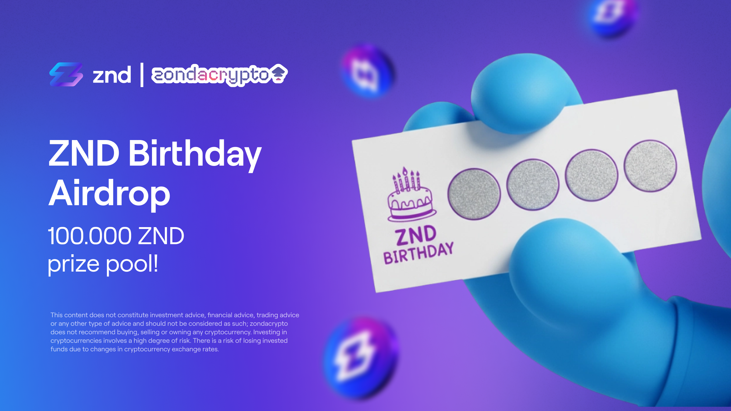 ZND Birthday Airdrop: A Month of Fun, Loyalty, and Rewards