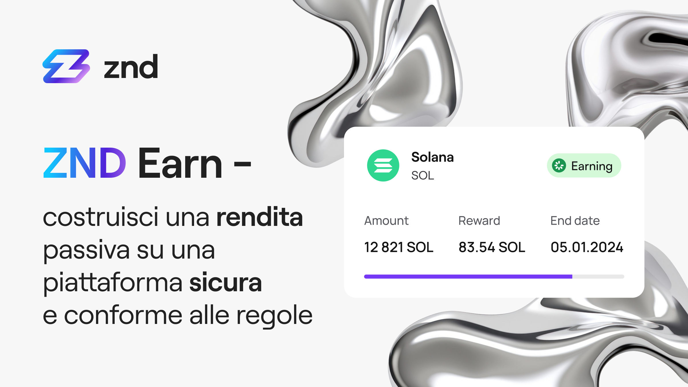 ZND Earn - costruisci una rendita passiva su una piattaforma sicura e conforme alle regole