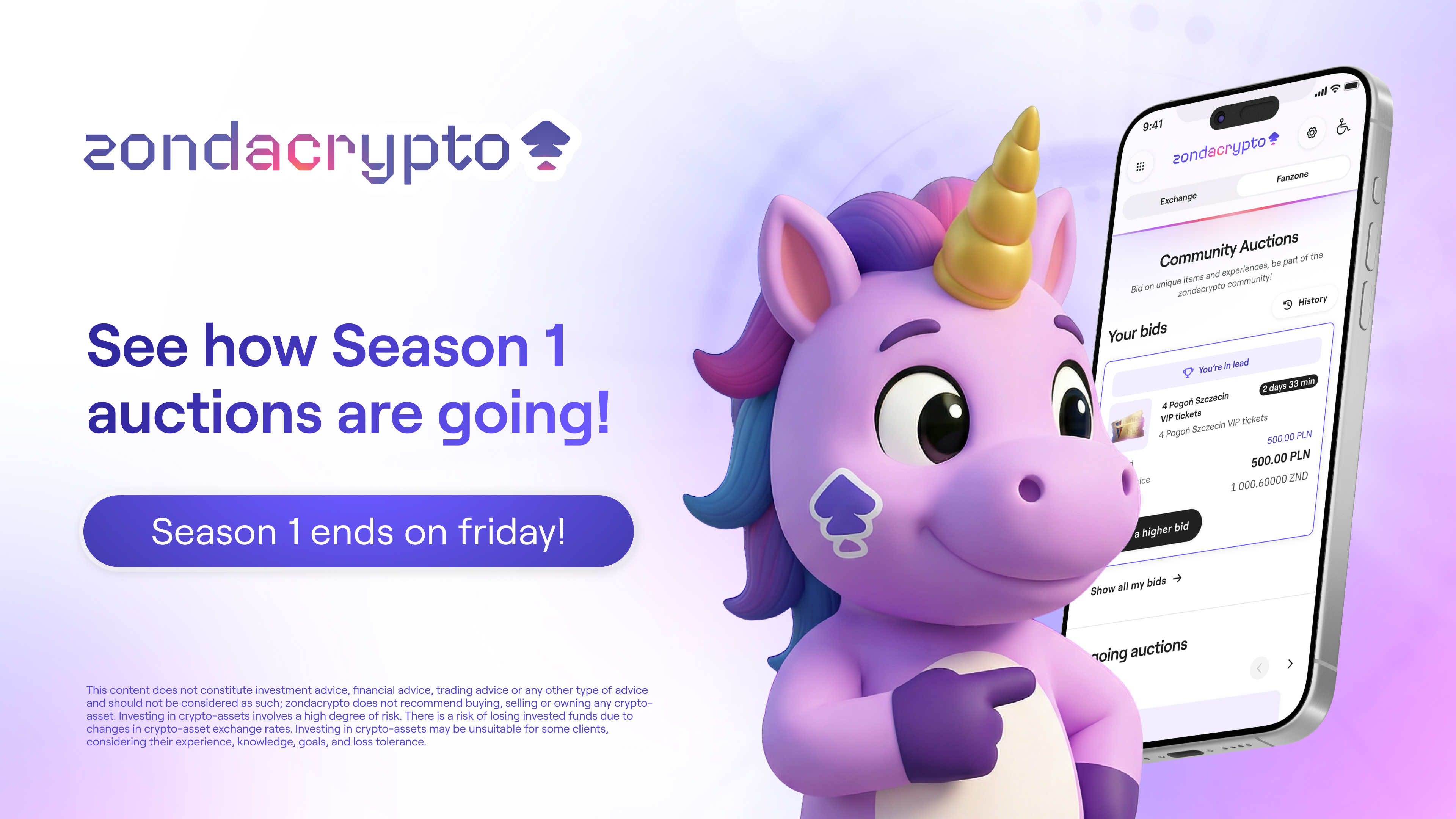 The bidding fever is on! See how the first season of zondacrypto auctions is going