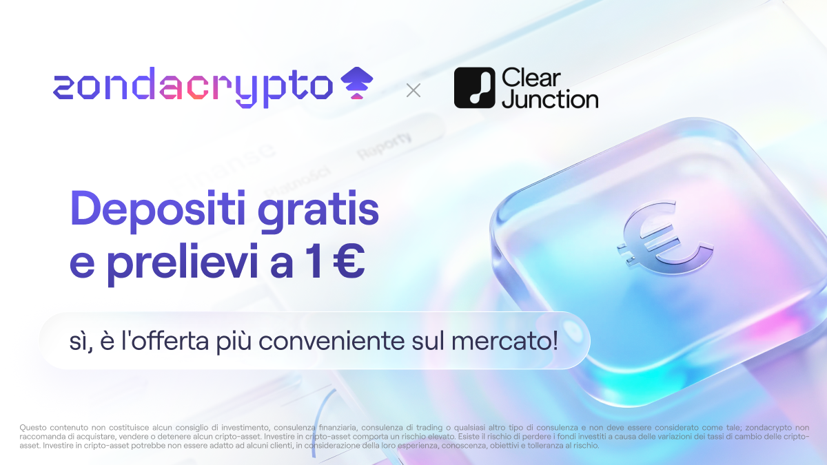 Prelievi a 1 EUR, depositi gratuiti e fondi sul conto in soli 15 minuti.