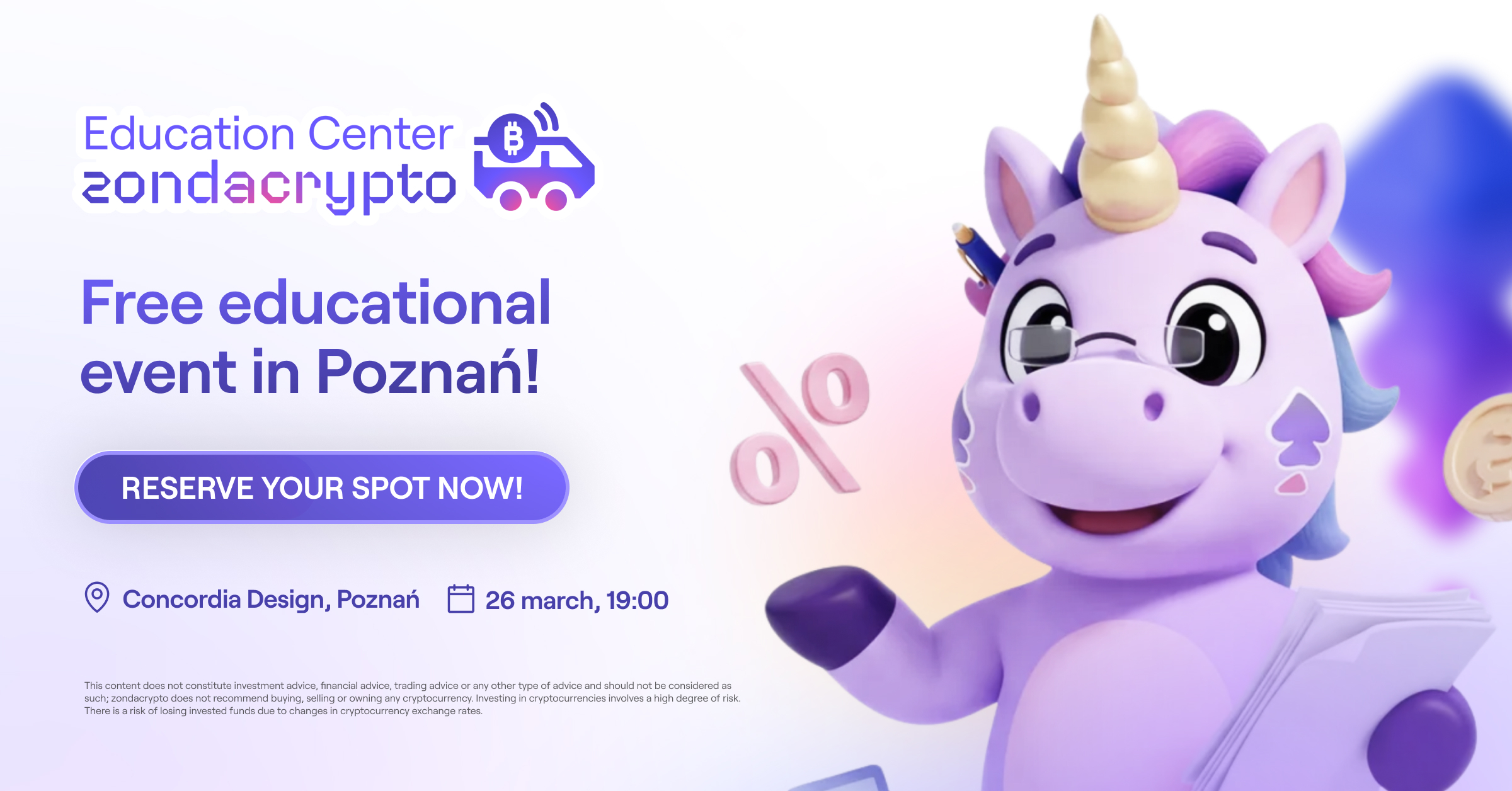 Cryptocurrencies and Taxes: zondacrypto Education Center in Poznań!