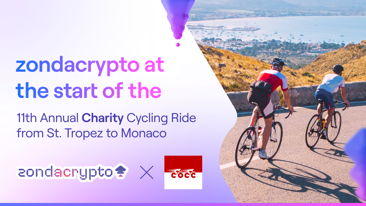 zondacrypto Announced as Main Partner of the 11th Annual St Tropez to Monaco Charity Bike Ride