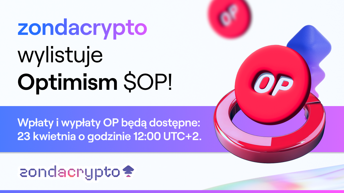 zondacrypto wylistuje Optimism $OP!